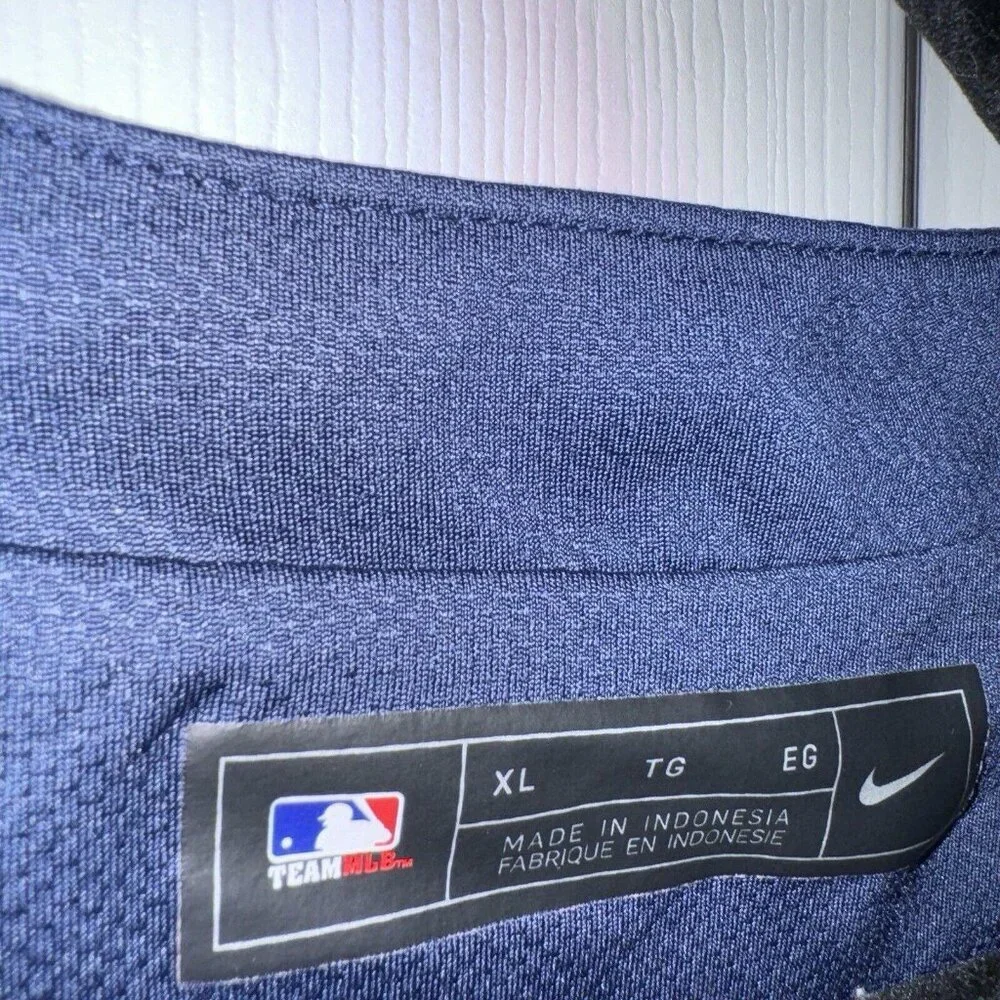 MLB Twins Jersey Style Shirt‎ Mens League Nike Medium Blue Short Sleeve #16